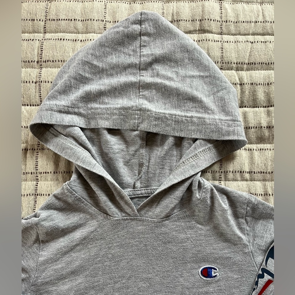 Boys (6) Champion Hooded Long-Sleeve - Picture 3 of 4
